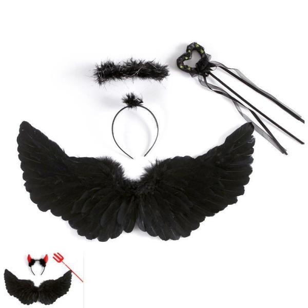 羽 エンジェル 天使 悪魔 羽根 翼 コスプレ コスチューム 仮装 衣装 パーティー ハロウィン 道具 ハローウィン クリスマス
