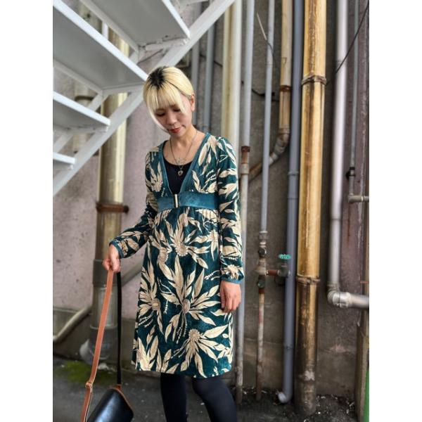 昭和レトロ 古着 チュニック ワンピース 長袖 : 旅空 tabisora