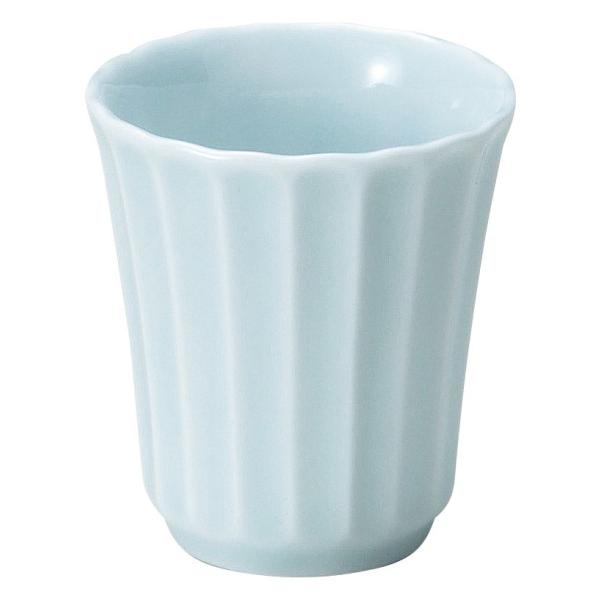 かすみ 青白 カップ 小 花伝 KOYO 光洋 光洋陶器 56180055 おしゃれ かわいい 和食器 可愛い 和陶器 業務用 食洗機対応 日本製