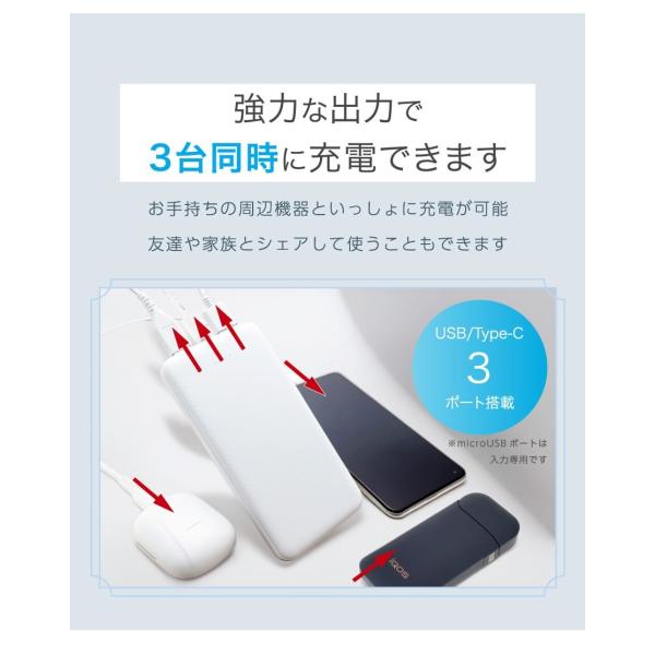 ��e�� 12800mAh ���o�C���o�b�e���[ �y�� iPhone17 2.4A�}���[�d iPhone Android �^�C�vC 3�䓯�� �X�}�z�[�d�� 10000mAh �ȏ� ��d�΍� �h�� ���o�[ ������ ���i�摜4