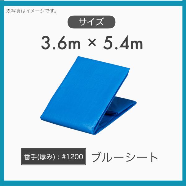 10枚 養生用 産業用 輸入品 ブルーシート 薄手 軽量タイプ #1200 3.6m×5.4m