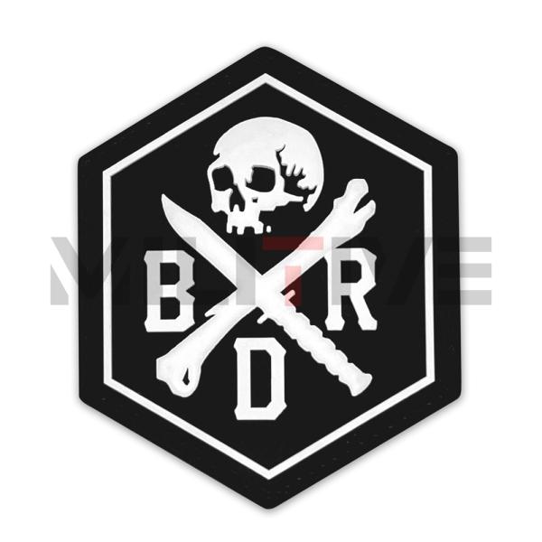 BRD HEX SKULL PATCH ワッペン 米国 Black Rifle Division 日本総代理店