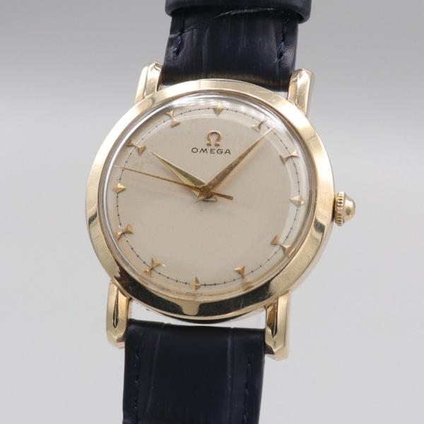 OMEGA 【OH済】1951年 オメガ 14KGF ゴールド アンティーク cal371 手 
