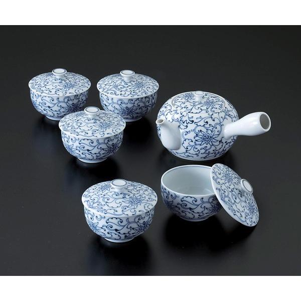たち吉 京唐草 茶器 その他茶器 来客用 お茶セット 6点セット お湯飲み茶碗 お湯呑み茶碗 茶器 和食器セット 瀬戸焼 贈り物 ギフト プレゼント 026 0117 京都たち吉 通販 Yahoo ショッピング