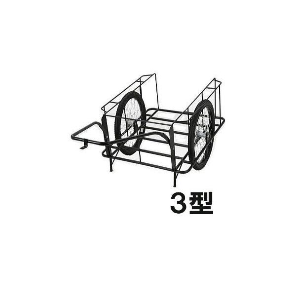 スチール製 リヤカー 3型 エアータイヤ 全長 W1140×D2200mm×H730mm