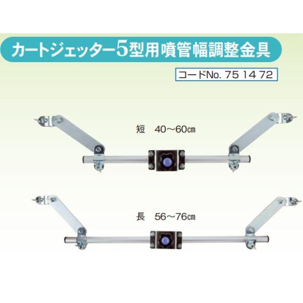 オプション部品) カートジェッター5型用 噴管幅調整金具 751472 (V-5型
