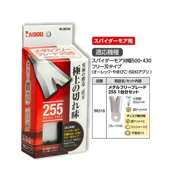 専用品 アイウッド 98318 メタルフリーブレード 255 1台分セット (適応機種