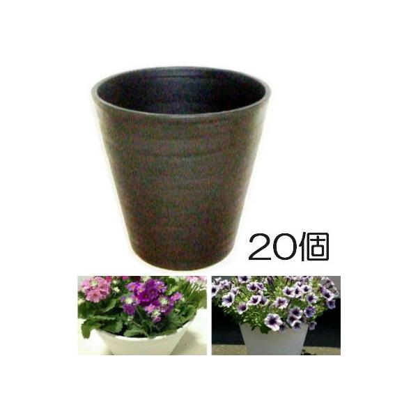 明和 セラアート 長鉢 尺10号 外径285×高さ320mm 黒色 20個販売 : ザ