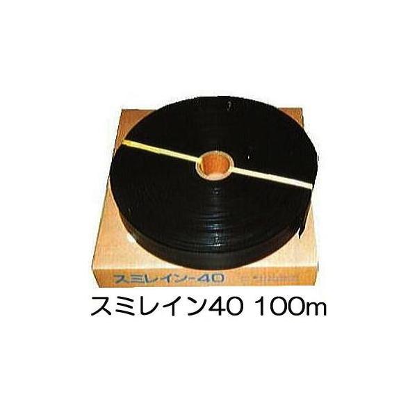 スミレイン 40 100m巻　散水ホース 黒 灌水ホース スミレイン 40 100m巻×1 住化農業資材 WB3611 : ザ