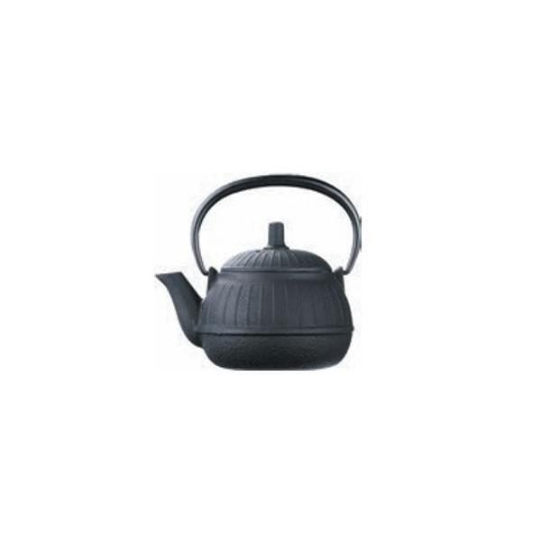 及源鋳造 (正規品 特選国産品) 南部鉄器 鉄急須 千草 黒 0.25l E-098-S