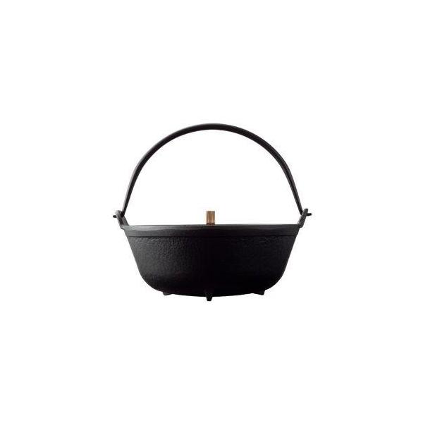(正規品 特選国産品) 南部鉄器 丸鍋 8寸 2.1l F-024 専用焼杉木蓋付き (W254 D243 H111 底径160 深さ88 2.2kg) 日本製 及源鋳造 OIGEN　(zm)