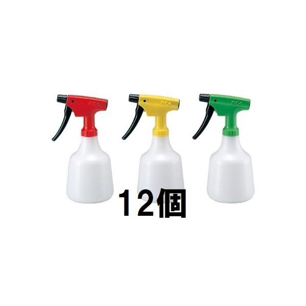 (12個セット特価 送料無料) フルプラ ダイヤスプレー No.500 ピストル型 500mL イエロー グリーン レッド 全3色 (各4個)