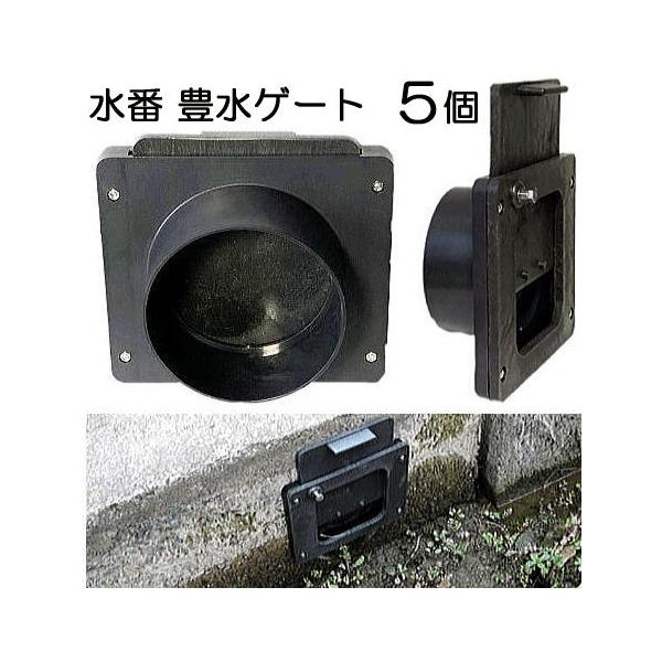 5個セット 水番 豊水ゲート100 水田用給水口 水田用 (水口栓 5個セット 水番 豊水ゲート100 水田用給水口 水田用 (水口栓