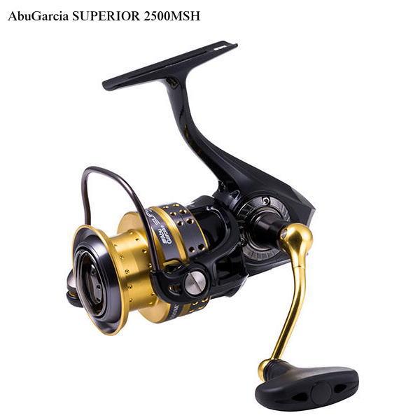 AbuGarcia SUPERIOR 2500MSH■自重(g)：245■ギア比：6.2:1■最大ドラグ力：54ステンレスHPCRボールベアリング+1ローラーベアリング、内ピニオンギヤ部にSalt　Shield 〓 　ボールベアリング採用ウ...