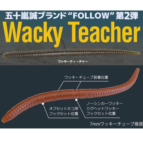 シンプルで扱いやすいボディーの随所にワッキーリグ大好きな五十嵐誠が オススメするフックセットのポジションを配置。 ワッキーリグってよく分からないという方に 特にオススメなワッキー用ストレートワームです！ ワッキーティーチャー(単色) 14本...