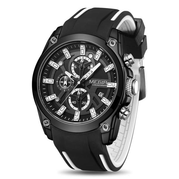 MEGIR Men&apos;s Analogue Sport Chronograph Luminous Qu...