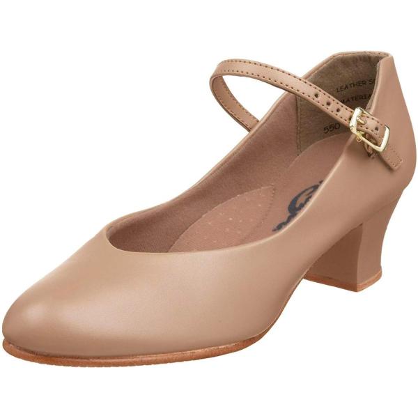 Capezio Women's Jr. Footlight Character Shoe,Caramel,7 M US