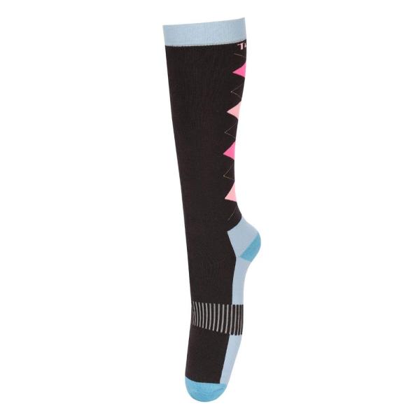 TuffRider Neon Winter Argyle Socks