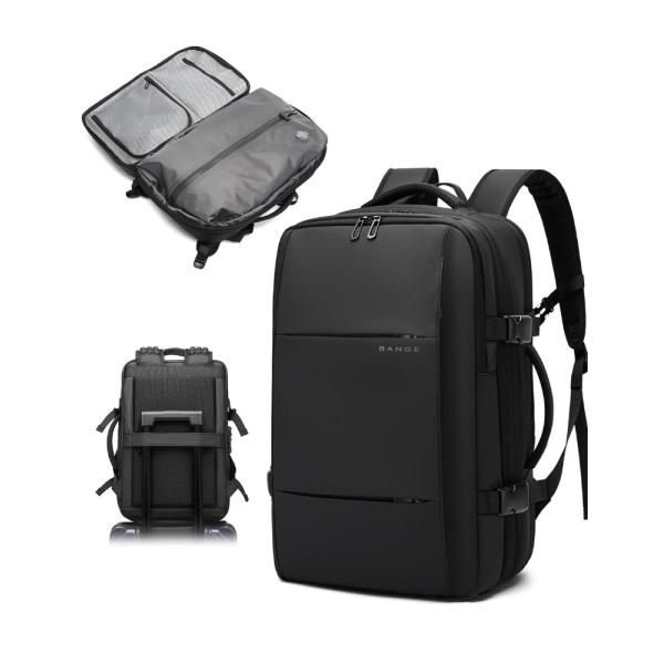 未使用　AIRBACK バックパック　ブラック　圧縮ポンプカバー付 BANGE エアバックバックパック 盗難防止真空圧縮トラベルバック