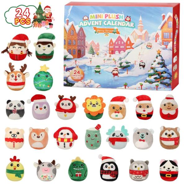 並行輸入品】アドベントカレンダー 2024 かわいいぬいぐるみ付き - 24