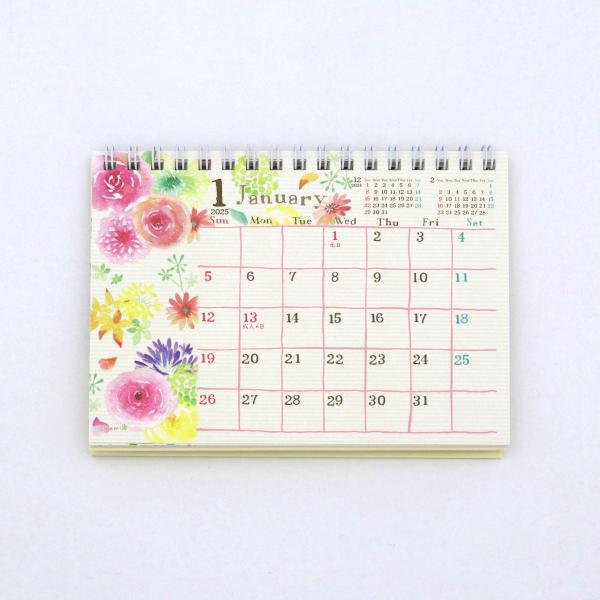 クローズピン] 2025年 A6卓上カレンダー Mon Series : 文具店TAG