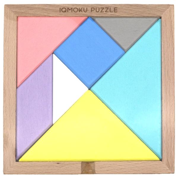 [デビカ] IQMOKU PUZZLE イクモク木製知育パズル 図形パズル 113015