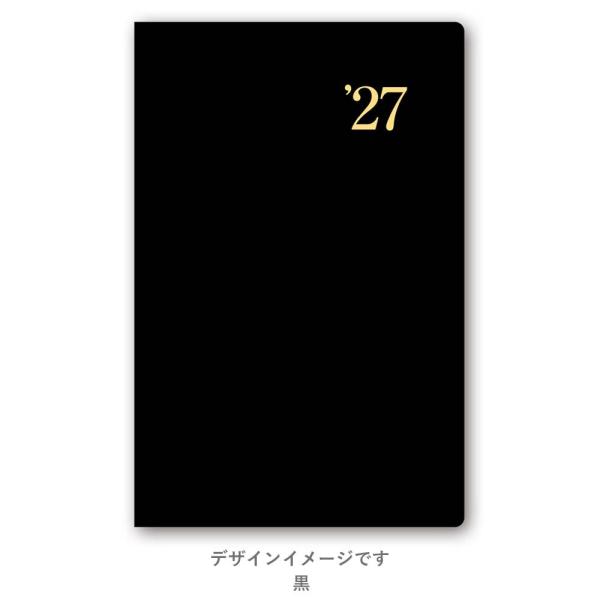 NOLTY 2027年1月始まり 能率手帳ライツ4小型版 (黒) 1161