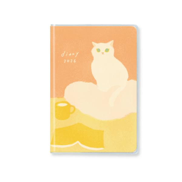 Ａ6サイズのコンパクトなスケジュール帳です。1日の枠を2つに分ける薄い線は、午前／午後、仕事／プライベートなどの使い分けに便利です。コンパクトなサイズながら、月の満ち欠け表示や六曜表示、メモ欄・次月のカレンダーなど必要な機能はバッチリ。「1...