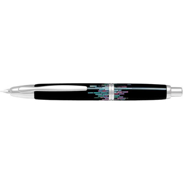 PILOT パイロット 万年筆 キャップレス螺鈿ストライプ Ｆ FCN-5MP-RS-F