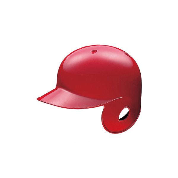 ASICS（アシックス） 軟式用バッティングヘルメット レッド 左打者用