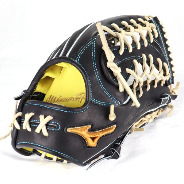 ミズノ 硬式　グローブ 黒　ミズノプロ MIZUNO（ミズノ） 野球館オリジナル 硬式グローブ ミズノプロ 外野手用