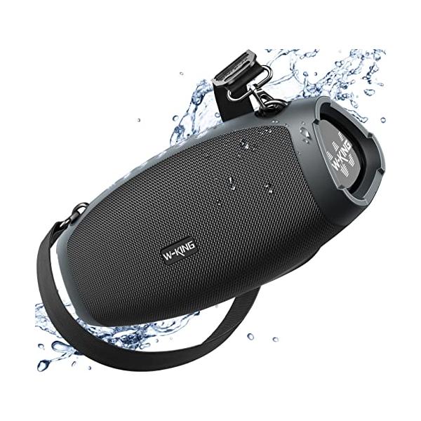 W-KING 70W Bluetoothスピーカー 重低音、IPX6防水ポータブル 