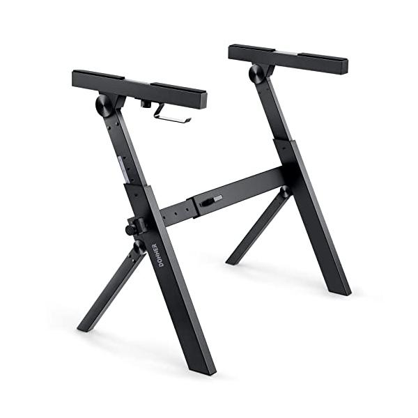 Donner 電子キーボード ピアノ Z型 スタンド 折りたたみ式 高さ55-85cm 