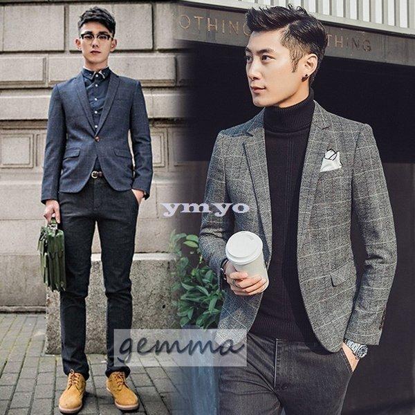 テーラードジャケット メンズ 春秋アウター ビジネス通勤 Olテーラードジャケットショート丈 チェック柄 コート カジュアル オフィス 春秋 新作 Ymyo Zamob574 タイヘイストア 通販 Yahoo ショッピング