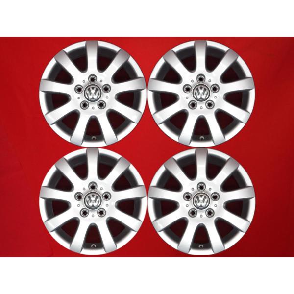 VOLKSWAGEN GOLF ゴルフ V 純正 9本スポーク ホイール 4本 ☆ 6.5J-15