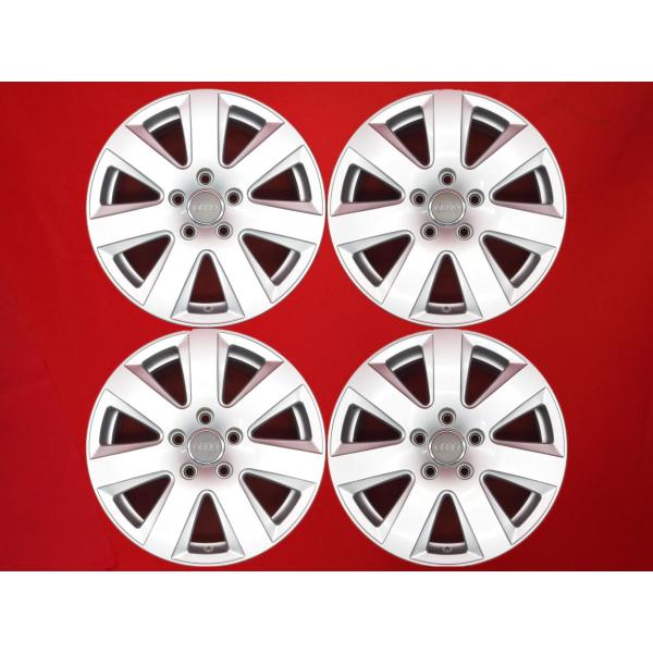 アウディ純正ホイール16インチ4本セット AUDI アウディ A4 8W 純正 16inch ホイール 4本 7J-16 PCD112 5穴 +35