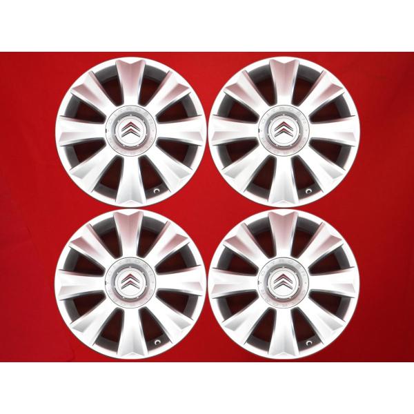 CITROEN シトロエン C4 純正 8スポーク ホイール 4本 6.5J-17 PCD108 4