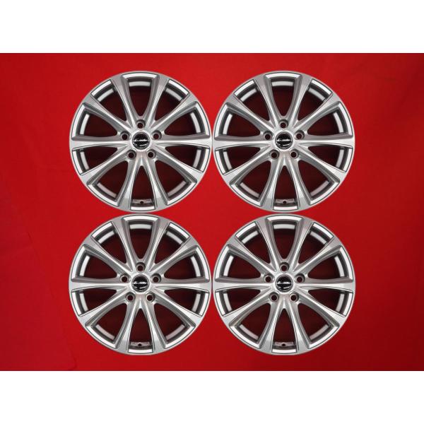 Exceeder エクシーダー E07 中古ホイール 4本 7J 17インチ PCD114.3 5
