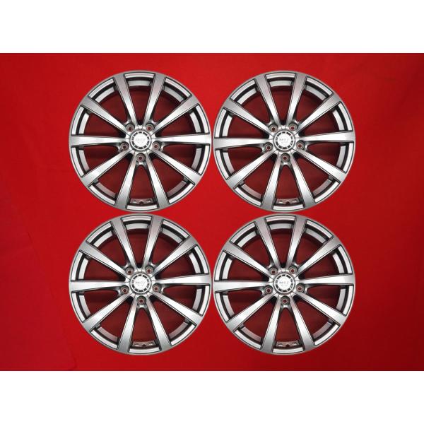 ZACK JP-104 社外ホイール 17インチ 4本 7J5HPCD114.3+48 60プリウス CX-5等　(VHJ403) ZACK JP-110 10スポーク 中古ホイール 4本 7J 17インチ PCD114.3 5穴