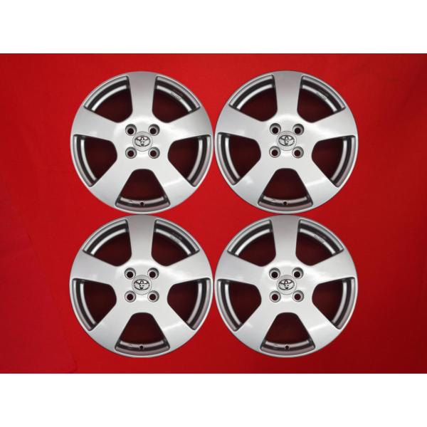 トヨタ 120系ラクティス 16インチ純正ホイール マットブラック塗装 2本② トヨタ 120系ラクティス 16インチ純正ホイール マットブラック塗装 2本