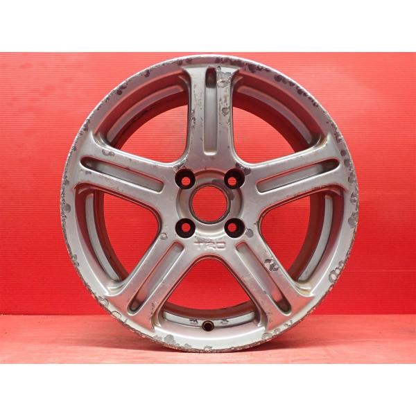 単品 社外 ホイール 1本 TRD TF1 ☆ 6.5J-15 PCD100 4穴 +28 ハブ54 