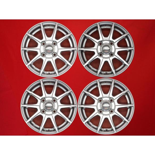4穴 PCD100 A-TECH シュナイダー SLC ホイール 4本 4J-13 PCD100 4穴 +42