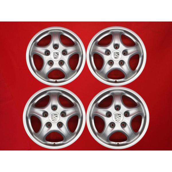 当時物 ポルシェ993 純正ホイール 7J/9J×17 アロイホイール 5H PCD130