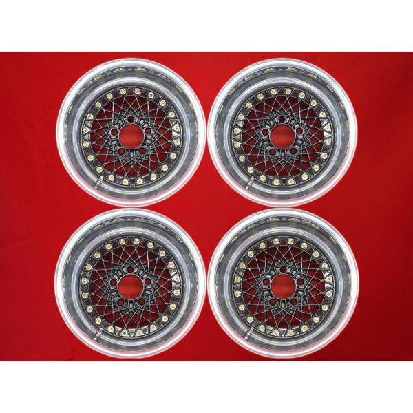 希少 AMERICANRACING アメリカンレーシング シャドーリミテッド 中古ホイール 4本 10.5/11J 15インチ PCD114.3 5穴 -30/-24 ハブ78 aa15