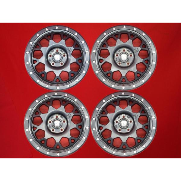 XTREME-J XJ04 中古ホイール 4本 7J 17インチ PCD110 5穴 +35 ハブ65 ジープ レネゲード フィアット 500X 等へ aa17