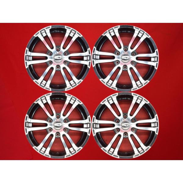 深リム 約50mm Flex DELF-02 中古ホイール 4本 7.5J 18インチ PCD139