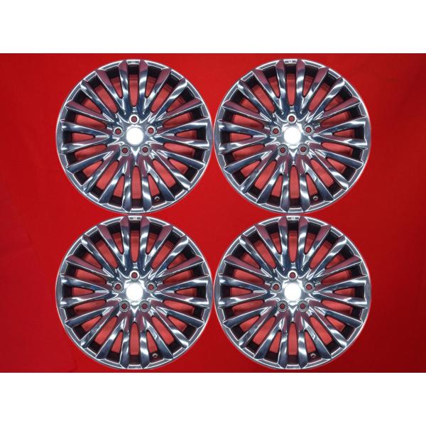 希少 品薄 再塗装 黒 SUZUKI スズキ キザシ 純正 中古ホイール 4本 8J 18インチ PCD114.3 5穴 +50 ハブ60 aa18