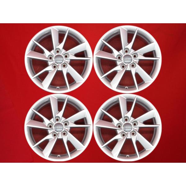 新車外し 美品 AUDI アウディ A4 8W 純正 中古ホイール 4本 7J 16インチ PCD112 5穴 +35 ハブ66.5 8W0601025B aa