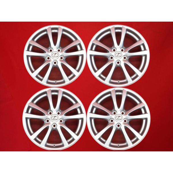 再塗装品 美品 LEXUS レクサス IS350 純正 中古ホイール 4本 8/8.5J 18インチ PCD114.3 5穴 +45/+50 ハブ60 aa18
