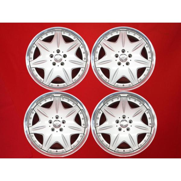 WORK ワーク LS207 中古ホイール 4本 8.5/9.5J 19インチ PCD114.3 5穴